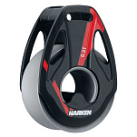 Harken 3368AL 6.5T Wide V Loop Алюминиевый блок Черный Black / Grey