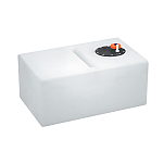 Жёсткий водяной бак Can-SB 01.2056 100л 910х410х300мм шланг Ø17/19мм для пресной воды с перегородкой из полиэтилена белый