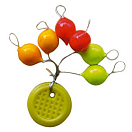 Купить Asari BVRCL Multi Colour Floating Oval Многоцветный Yellow / Red / Orange (6 pcs) L  7ft.ru в интернет магазине Семь Футов