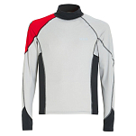Slam A419001S00-W34-XXL Футболка с длинным рукавом Pro Lycra Серый Light Grey/Red/Grey 2XL