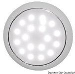 Накладной LED светильник день/ночь 12/24В 3.5Вт 251Лм хромированный пластик, Osculati 13.408.12