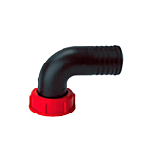 Plastimo 62013 1 1/2´´ 90° шланг разъем Красный Black 38 mm