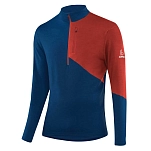 Loeffler 26248-477-52 Базовый слой с длинным рукавом Block Transtex® Merino Dark Blue / Rusty 52