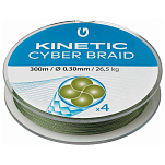 Kinetic F504-041-098 Cyber 4 Плетеный 300 M Зеленый  Dusty Green 0.350 mm 