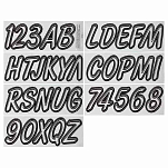 Trac outdoors 328-WHBKG400 Series 400 Регистрационное письмо Белая White / Black