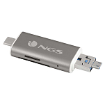 NGS ALLYREADER 1 USB-C 5 1 USB-C Флешка Серый  Grey