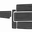 Комплект палубного покрытия для Феникс 530HT, тик черный, с обкладкой, Marine Rocket teak_530ht_black_2