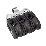 Barton marine 66773 T0 Тройной фиксированный шкив Black 20 mm
