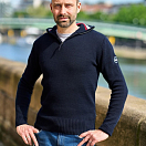 MARINEPOOL 1004643-L MARO Мужской свитер с молнией до половины / темно-синий / Размер одежды: L