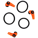 Купить Mikado AM-UNI-101-L-O Hook Adjustable Скрепки Для Бумаг Оранжевый Orange 7ft.ru в интернет магазине Семь Футов