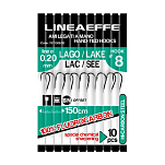 Lineaeffe 7671316/14 Nylon Lake Связанные Крючки 0.140 Mm Черный Black 16 