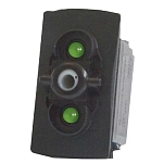 Pros npe-321-npe Кнопочный переключатель Вкл-Выкл-Вкл Green (12V DC) 5x5x2 Double Pole