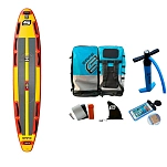 Safe waterman hr100.023 Надувной комплект для падлбординга Oceanic Rescue 12´0´´ Yellow / Red 90x55x23 365.8 cm