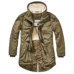 Brandit 9442-1-5XL Пальто Marsh Lake Teddy Зеленый  Olive 5XL