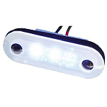 Aqua signal 40-164037 Santiago Белая  Red 3 LED 