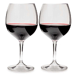 Gsi outdoors 79312 Вложенный бокал для красного вина Set 2 единицы измерения Бесцветный Clear