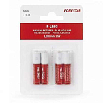 Fonestar 90046024 Ir03 Щелочные батареи типа ААА 4 единицы измерения Красный Red / White