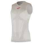Alpinestars 1752017198-XL/2XL Безрукавная базовая футболка Tech Summer Серебристый Silver / Red XL-2XL