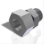 Separ filter 63346 Прямой винтовой соединитель M16 Grey 1.5 mm