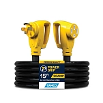 Camco 17-55194 Удлинитель Power Grip 4.57 m  Black 50A