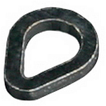 Mikado AMC-9052 Tear Drop Кольца 25 единицы Черный Black 4 mm 