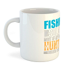 Купить Kruskis 42611C080 Fishing Solves Кружка 325ml Бесцветный White 7ft.ru в интернет магазине Семь Футов