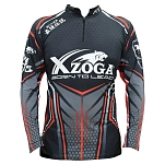 Xzoga 799101 Футболка с длинным рукавом MF Sport Zip Red / White / Black L