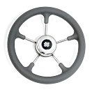Купить Рулевое колесо Ultraflex V52G 40632S Ø320x73мм рукоятка из серого полиуретана со спицами из нержавеющей стали 7ft.ru в интернет магазине Семь Футов