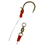 Wizard 79337-902 связанный крючок Monster Classic Braid Rig Catfish Round Black / Green 9/0