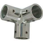 Goldenship GS72462 90º Three Way Angle Связь Серебристый 22 mm 
