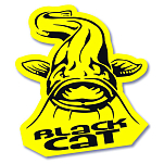 Black cat 9949033 Catsfih Наклейки Желтый  Black / Yellow