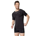 Odlo 188812-60056-XXL Набор базовых слоев Performance Light 2 Единицы Черный Black / Odlo Graphite Grey 2XL