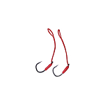 Daiwa SAH3-0M Saltiga Assist Крюк Красный  5 cm 3/0