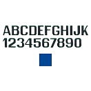 Купить International letterfix 5959014F F Наклейки с буквами Голубой Blue 200 mm  7ft.ru в интернет магазине Семь Футов