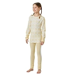 Helly hansen 48179_367-176 Набор базовых слоев Graphic Lifa Merino Youth Yellow Cream 60x40x40 15-16 Years