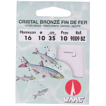 Ragot 481882021 Crystal Bronze Long Spade 9009BZ Связанные Крючки 0.35 m 0.100 mm Серый 18 
