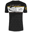 Купить Hotspot design 10003605-unit Футболка с коротким рукавом Linear Catfish Black 30x20x1 2XL 7ft.ru в интернет магазине Семь Футов