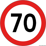 Знак скорости 70 диаметр 200 мм сертифицированный, Osculati 02.023.40