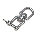 Цепная поворотная скоба с проушиной/вилкой / Для цепочки: 10 мм.