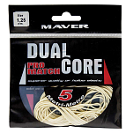 Maver 3017001 Dual Core Pro Match 5 m Гибкая Линия  White 1.25 mm