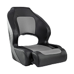 Кресло с болстером Deluxe Carbon, обивка черный/серый винил Marine Rocket 4620136032568