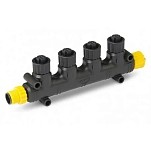 Ancor dan-742 4-портовый сетевой разъем NMEA2000 Black / Yellow 20x15x5