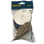 Marina performance ropes 1220-TI Нержавеющая сталь 5 M Крепежная веревка Белая White 25 mm 