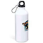 Kruskis MD4049S101C136 Extreme Snowboarding Алюминиевая бутылка для воды 800ml Бесцветный White
