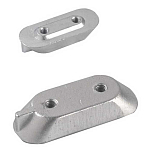 Tecnoseal 2626418 Yamaha 8-300HP 4T Маленький анод из цинковой пластины  Silver 63 x 25 mm 