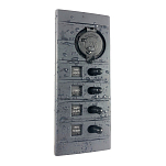 Plastimo 66992 12V 15A 4 Способ выключатель Панель С затыкать Grey