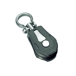 Barton marine 7800130 275kg 5 mm Одиночный поворотный шкив Серебристый Black 20 x 54 mm 