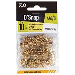 Daiwa EM360784 Heavy Duty Lock Защелкивающийся шарнир Золотистый Golden 4 / 6 / 8 
