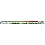 Hotspot design 011000199 Sticker Pike Measurement Многоцветный Multicolor 156 x 13 cm 