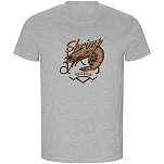 Kruskis CA66900558C069 Футболка с коротким рукавом Seafood Shrimp ECO Серый Heather Grey 2XL